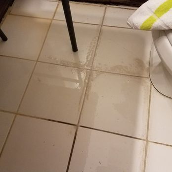 Heaven's Best Carpet Cleaning - Bathroom tile cleaning. Some lines not cleaned. - Carpet Cleaning Near Me Heaven's Best Carpet Cleaning - Bathroom tile cleaning. Some lines not cleaned. - Carpet Cleaning Near Me