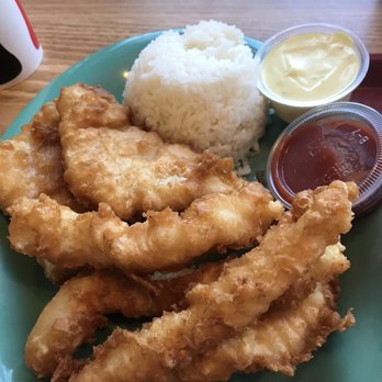 Momma O's Seafood - Fried cod and calamari with white rice, tartar and cocktail sauce - Seafood Near Me - Anchorage, Alaska Momma O's Seafood - Fried cod and calamari with white rice, tartar and cocktail sauce - Seafood Near Me - Anchorage, Alaska