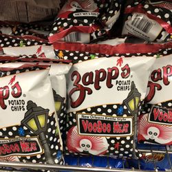 2/11/20. Pouring down rain, cold Tuesday night! Zapp's Voodoo Heat! In great abundance!Look, Shantel M., I found them! I never stop looking!