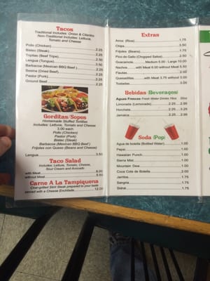 Menu photo 3 Marias Tacos Oak Forest, IL