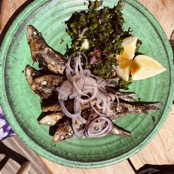 Plage du Bestouan - Grilled sardines