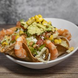 Shrimp taco bowl