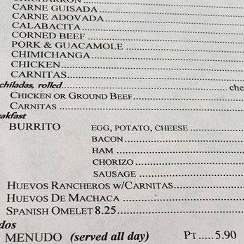 El Parasol - Menu - Mexican Near Me - Santa Fe, New Mexico