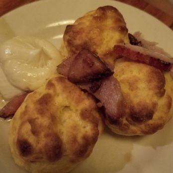 Poor Hendrix - Sweet potato biscuits with ham - New American Near Me - Atlanta, Georgia Poor Hendrix - Sweet potato biscuits with ham - New American Near Me - Atlanta, Georgia