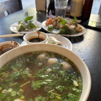 Pho Anvi - Seafood Pho, spring roll, and calamari - Vietnamese Near Me - Norwalk, California