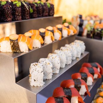Beyond Sushi Catering - Sushi station at cocktail hour - Caterers Near Me Beyond Sushi Catering - Sushi station at cocktail hour - Caterers Near Me