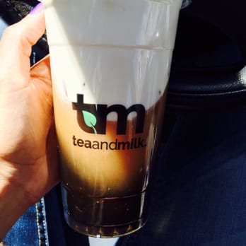 Tea and Milk - Roasted Oolong Tea with Signature Cream and Tapioca Pearls - Bubble Tea Near Me - Astoria, New York Tea and Milk - Roasted Oolong Tea with Signature Cream and Tapioca Pearls - Bubble Tea Near Me - Astoria, New York