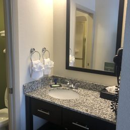 Vanity in guest room
