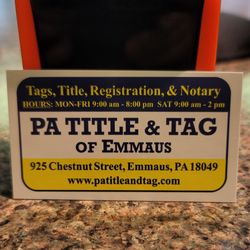 PA Title & Tag - Emmaus