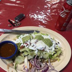 The food here is really autentic the best huarache ive had in the city tastes really homemade 10/10