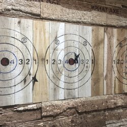 Phat Axe - Birthday guy on the right(bull's eye), mine on the left.