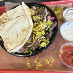Saj Beef Shawarma Saj Beef Shawarma