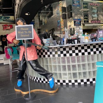 Johnny Angel's - Elvis sharing my milkshake with me - American Near Me - Jacksonville, Florida