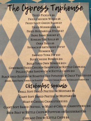 Menu photo 7 The Cypress Taphouse Ocean Springs, MS Menu photo 7 The Cypress Taphouse Ocean Springs, MS