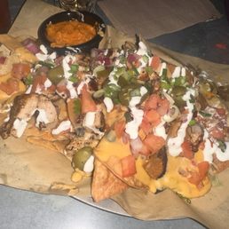 Nachos with chicken
