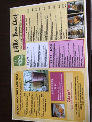 Menu photo 2 Little Thai Chef San Antonio, TX Menu photo 2 Little Thai Chef San Antonio, TX