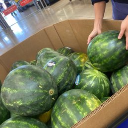 a box of watermelons