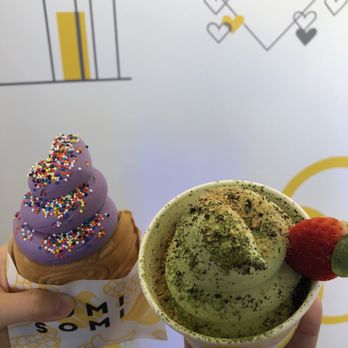 Somisomi - Ube w/ Taiyaki, Matcha Soft-Serve - Ice Cream & Frozen Yogurt Near Me - Irvine, California Somisomi - Ube w/ Taiyaki, Matcha Soft-Serve - Ice Cream & Frozen Yogurt Near Me - Irvine, California