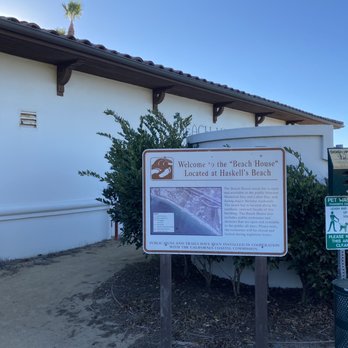 Haskell's Beach - Restrooms to left at back of building - Beaches Near Me - Goleta, California Haskell's Beach - Restrooms to left at back of building - Beaches Near Me - Goleta, California