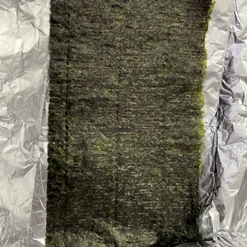 Happa Restaurant - nori wrapped in foil to keep crispy for my onigiri rice ball - Izakaya Near Me - Gardena, California