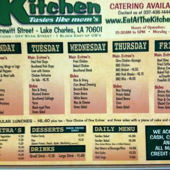 The Kitchen - Menu - Southern Near Me - Lake Charles, Louisiana The Kitchen - Menu - Southern Near Me - Lake Charles, Louisiana