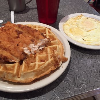 DeLuca's Diner - Chicken and Waffles... with over medium egg. - Diners Near Me - Pittsburgh, Pennsylvania DeLuca's Diner - Chicken and Waffles... with over medium egg. - Diners Near Me - Pittsburgh, Pennsylvania