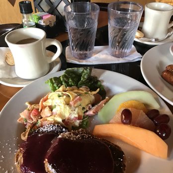 Empire Cafe - NW Breakfast- yummy Salmon scramble, dry-burnt oatmeal pancakes, good fruit - Breakfast & Brunch Near Me - Houston, Texas Empire Cafe - NW Breakfast- yummy Salmon scramble, dry-burnt oatmeal pancakes, good fruit - Breakfast & Brunch Near Me - Houston, Texas