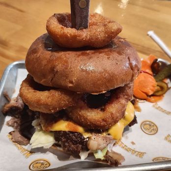 Mastiff Kitchen - La Mesa - I was going to get a burger but when I saw the smashburger brisket special for $14 I switched. It was incredibly delicious. - Burgers Near Me - La Mesa, California