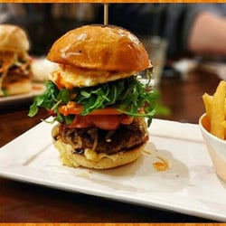 The Fat Badger Cafe & Catering Co - We offer our 'Create your own burger' menu on Friday and Saturday evenings using high quality ingredients with our housemade brioche buns.