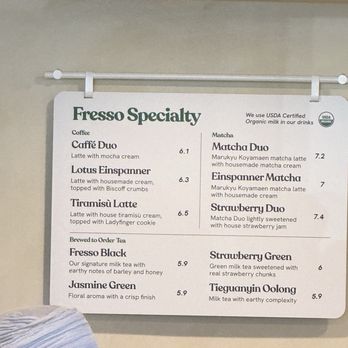 Fresso Coffee & Tea - Menu - Coffee & Tea Near Me - Missouri City, Texas Fresso Coffee & Tea - Menu - Coffee & Tea Near Me - Missouri City, Texas