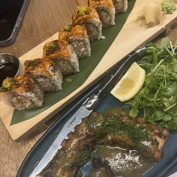Korner 67 - Salmon aburi roll and octopus - Cocktail Bars Near Me - Miami Lakes, Florida Korner 67 - Salmon aburi roll and octopus - Cocktail Bars Near Me - Miami Lakes, Florida