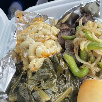 Quincy's Family Steakhouse - Top Sirloin Tips Double Steak, Mac n Cheese, Collard Greens - Steakhouses Near Me - Florence, South Carolina