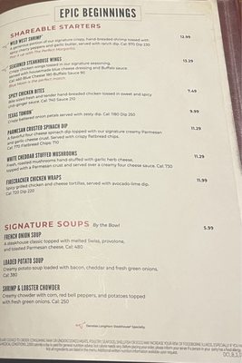 Menu photo 4 LongHorn Steakhouse Jacksonville, FL Menu photo 4 LongHorn Steakhouse Jacksonville, FL