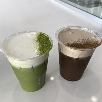 DAMO - Matcha and hojicha einspanner - Coffee & Tea Near Me - Los Angeles, California DAMO - Matcha and hojicha einspanner - Coffee & Tea Near Me - Los Angeles, California