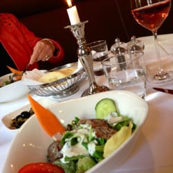 Bella Italia - Der kleine Vorspeisensalat vom Mittagtisch: hier mit Rinderfiletstreifen. Lecker
