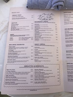 Menu photo 2 Creme De La Crepe Redondo Beach, CA