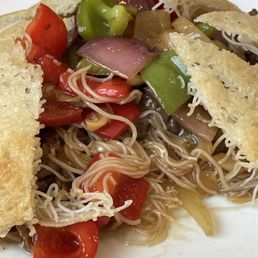 Pan Fried Vermicelli with Beef & Pickles