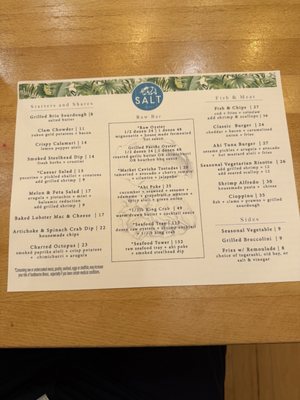 Menu photo 6 Salt  Arcata, CA