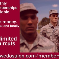 Yes We Do Salon - We offer military discounts for active and veterans, as well as for their families!