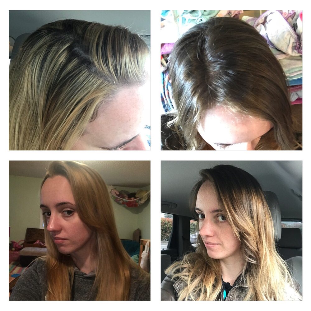 Left side is the before which was nothing like I wanted. Rright side is the correction & exactly what I wanted!Thank you Shauna!