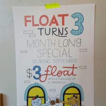 Float Pasadena - $3.00 September special float with a purchase of a sandwich - Coffee & Tea Near Me - Pasadena, California Float Pasadena - $3.00 September special float with a purchase of a sandwich - Coffee & Tea Near Me - Pasadena, California