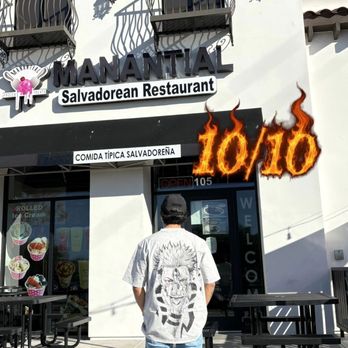 Manantial Restaurante Salvadoreño - Me infront of the restaurant - Salvadoran Near Me - Lancaster, California Manantial Restaurante Salvadoreño - Me infront of the restaurant - Salvadoran Near Me - Lancaster, California