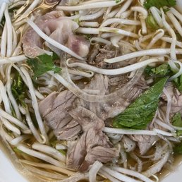 Pho Dac Biet - steak flank, tendons, tripes, meatballs Pho Dac Biet - steak flank, tendons, tripes, meatballs