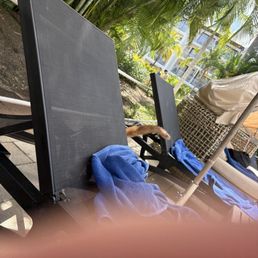 Reserve a chair by pool Reserve a chair by pool