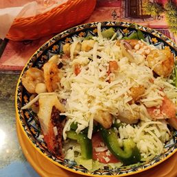 Seafood salad.. perfect size for a light eater Seafood salad.. perfect size for a light eater