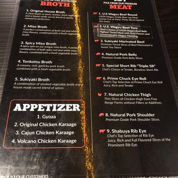 Shabuya - Menu - Hot Pot Near Me - Concord, California Shabuya - Menu - Hot Pot Near Me - Concord, California