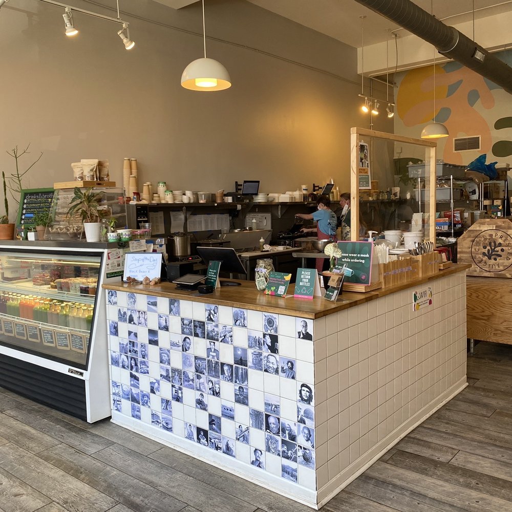 Pulp And sprout - a coffee shop with a large counter - Vegan Near Me - Asheville, North Carolina Pulp And sprout - a coffee shop with a large counter - Vegan Near Me - Asheville, North Carolina
