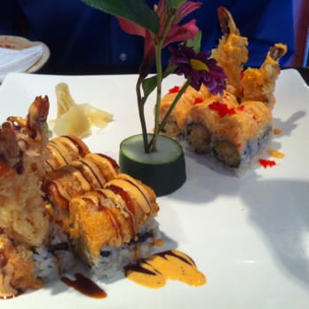 Blossom Asian Bistro - Route 23 Roll on left- Dreamy Lobster Roll on right side of the plate - Asian Fusion Near Me - Wayne, New Jersey Blossom Asian Bistro - Route 23 Roll on left- Dreamy Lobster Roll on right side of the plate - Asian Fusion Near Me - Wayne, New Jersey
