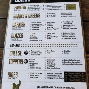 The Hangry Bison - Build your own burger options - New American Near Me - Winter Park, Florida