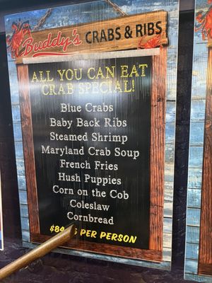 Menu photo 3 Buddy's Crabs & Ribs Annapolis, MD Menu photo 3 Buddy's Crabs & Ribs Annapolis, MD